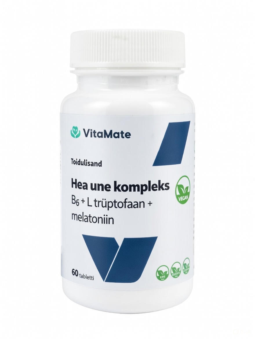 Hea une kompleks B6 + L trüptofaan + melatoniin.  Toidulisand.