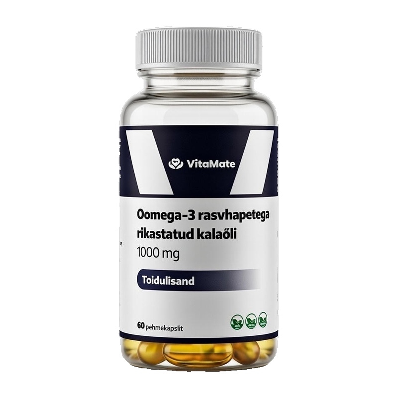 Oomega-3-rasvhapetega rikastatud kalaõli 1000 mg