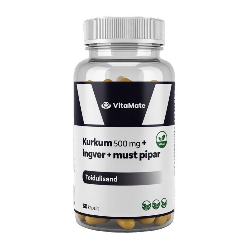 Kurkum 500 mg + ingver + must pipar